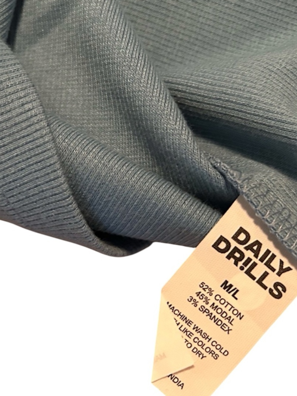 Daily Drills Logo Ribbed Tank in Malibu-Size M/L-NWOT - Picture 6 of 6
